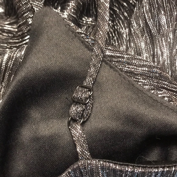 Gunmetal/MetallicBlack/Silver SpaghettiStrap Dress - Picture 12 of 12